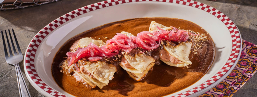 Our Favorite Vegetarian Mexican Food at Red Iguana 1 Enmoladas