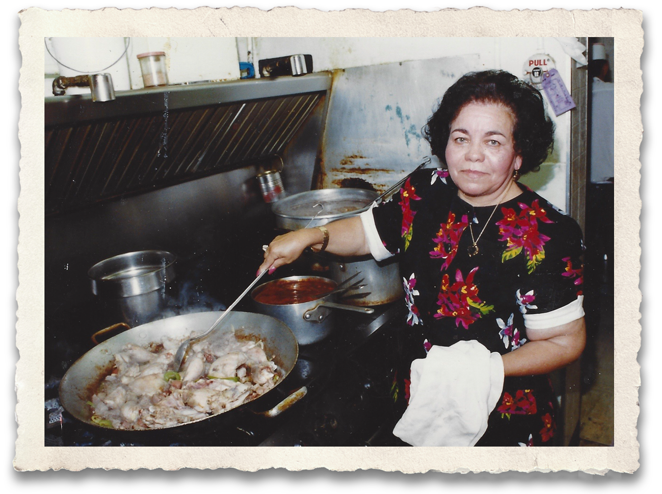 Maria Cardenas preparing her famous Paella Maria Cardenas preparing her famous Paella