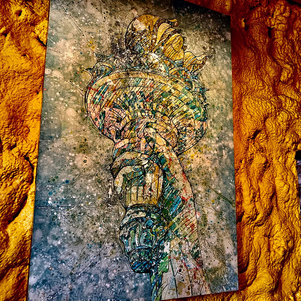 The Art Behind Red Iguana’s Festive Dining Experience 7 "Statue of Liberty" by Jimmi Toro